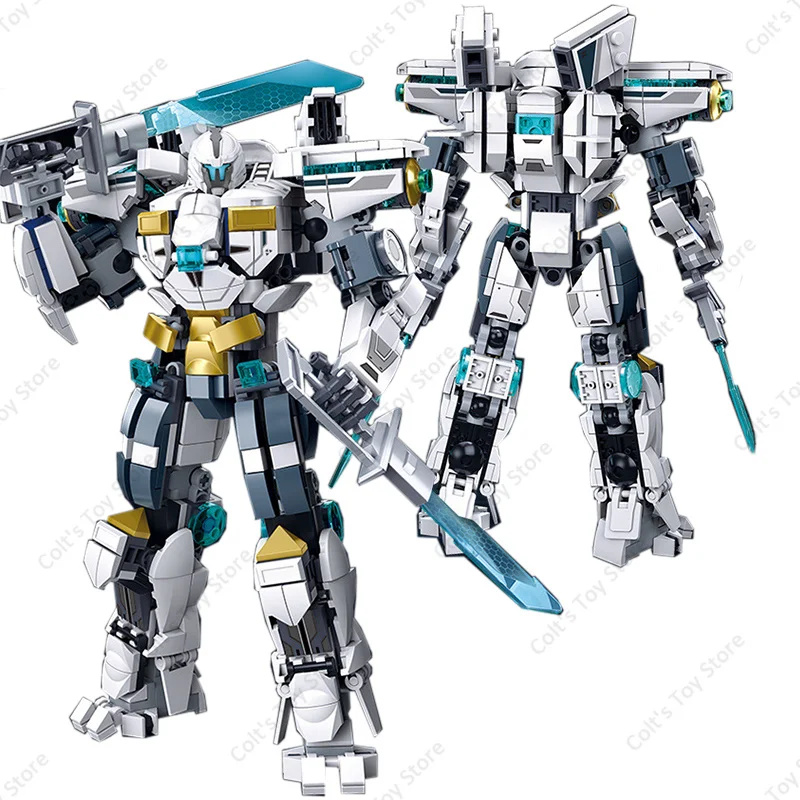 

Classic Movie Model Guardian Bravo Combat Robots Mecha Armor MOC Building Blocks Brick Pacific Rim Action Figures Kid Toy Gift