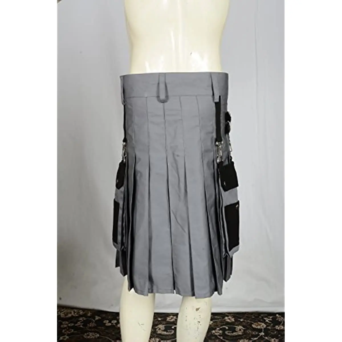 Scottish Black & Gray Two Tone Utility Kilt