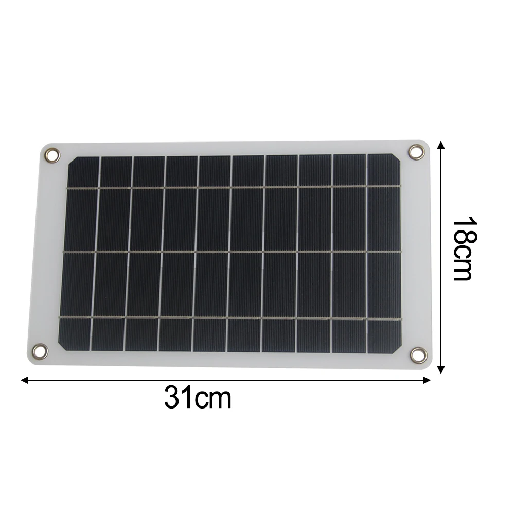 Portable for solar Panel Charger 10W 5V with USB Output for Mobile Devices Designed for Outdoor Camping and Hiking