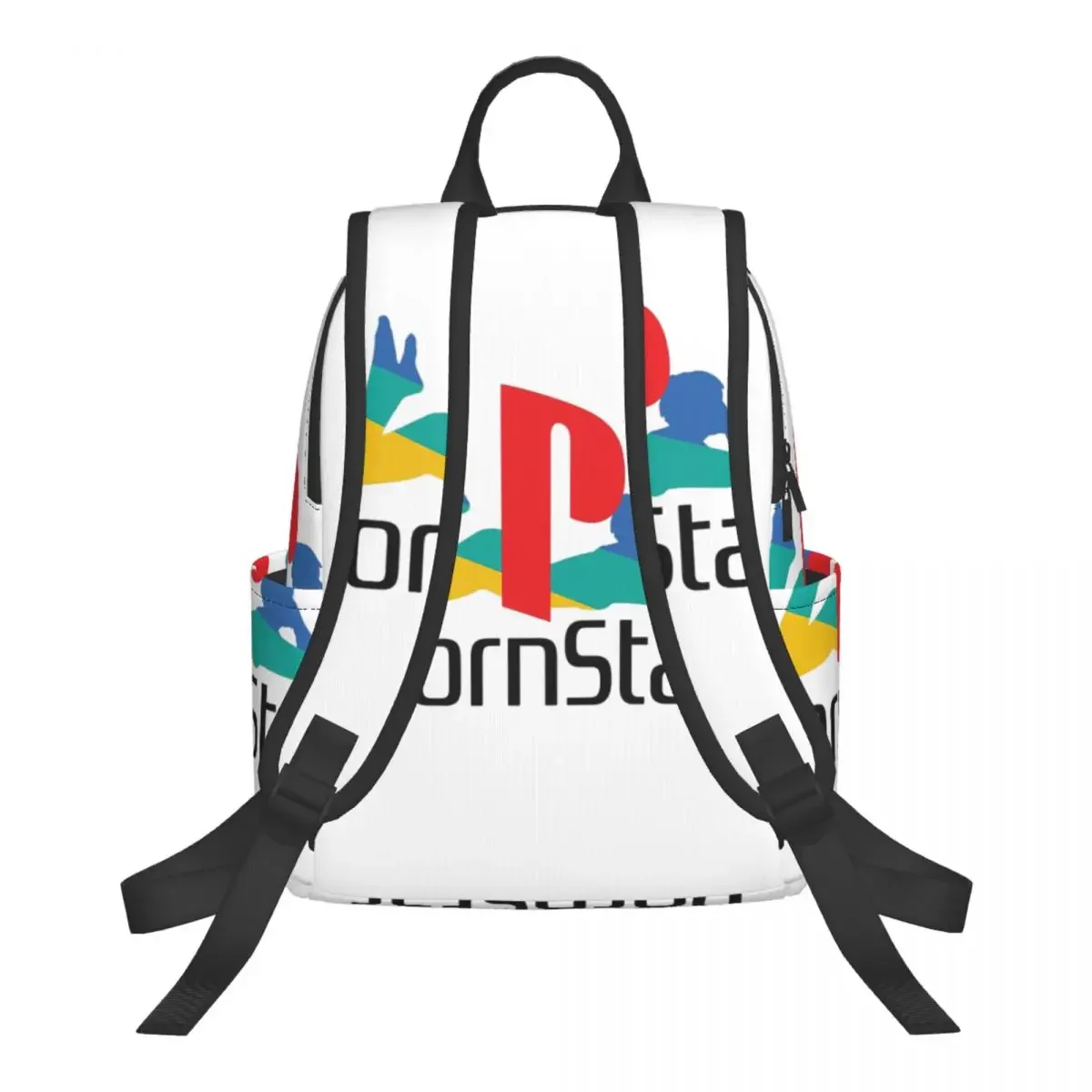 Ps Pron Star White Student Backpack School Bag Hiking Travel Daypack for Men Women Bookbag Shoulder Bags
