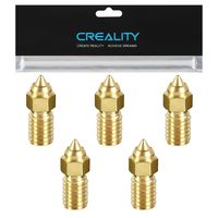 Creality Ender 3 V3 SE Nozzles 5PCS,High-Speed Brass Nozzles, M6 Hotend Extruder Nozzle for Ender 5 S1, Ender 7 3D Printers