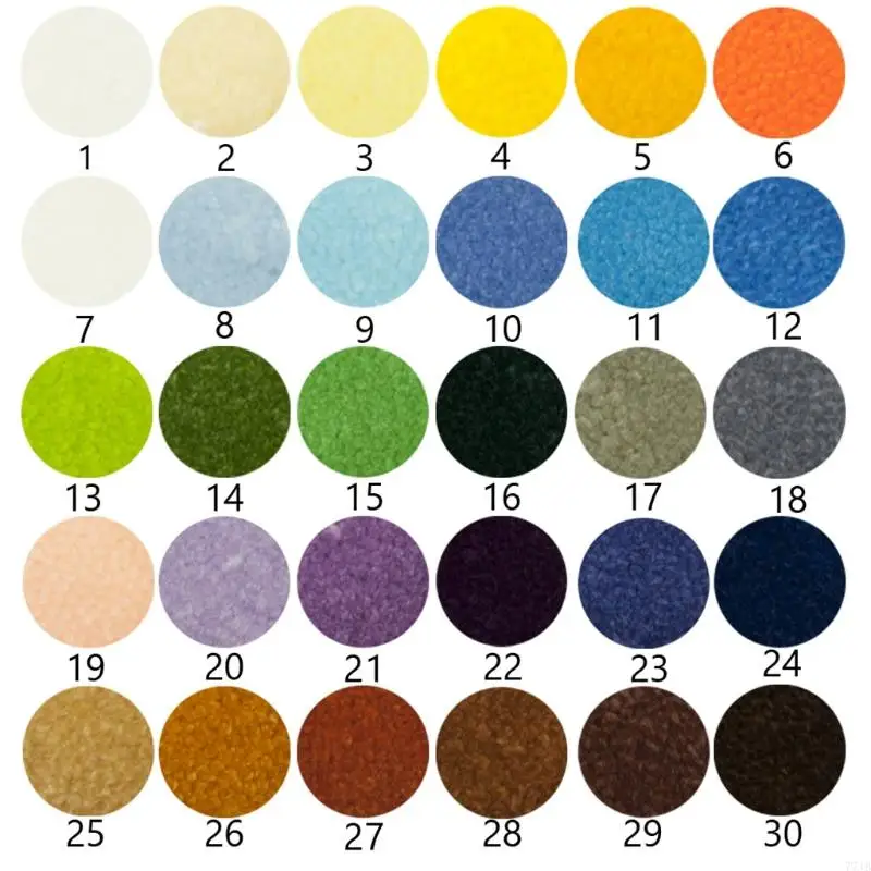 77JB 30 Couleurs assorties pour le verrouillage laine pré-coupe pour tapis noué tapisserie fabriquant des