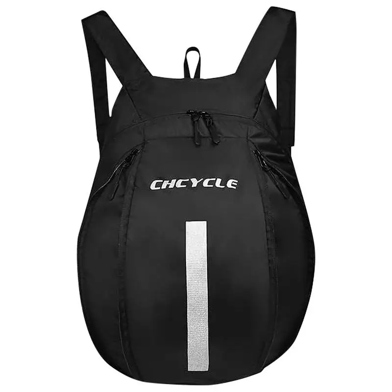 

Durable Motorcycle Helmets Backpack Waterproof Riding Backpack With Zipper Lightweight Cycling Storage Bag Zipper Closure Design