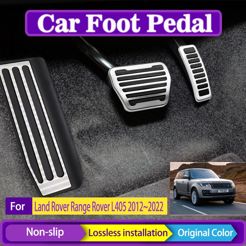 

Car Foot Pedals For Land Rover Range Rover L405 2012~2022 No Drilling Rest Pedals Brake Fuel Accelerator Covers Auto Acessories