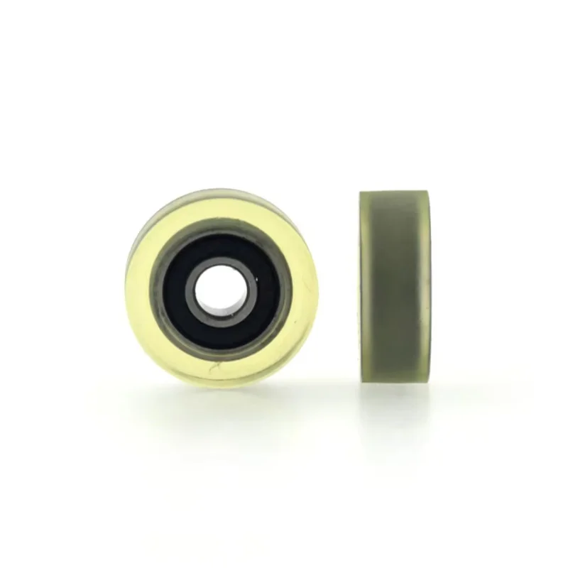 6 Buah Bantalan Berlapis Poliuretan, Katrol, Rol, Roda PU, Roda Pemandu 5x19x7