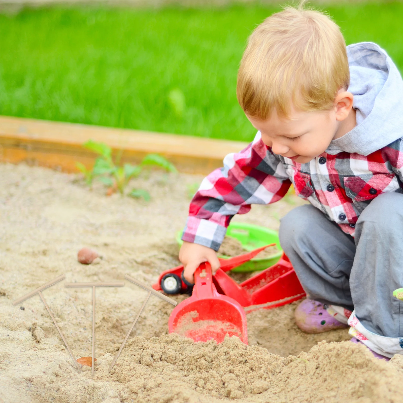 6 قطعة مكابس الخيزران الصغيرة الحرف الإبداعية لحديقة زن طاولة الرمل الحلي أشعل النار الصغيرة اللعب مضارب الخيزران الحرف أشعل النار الزخرفية #1