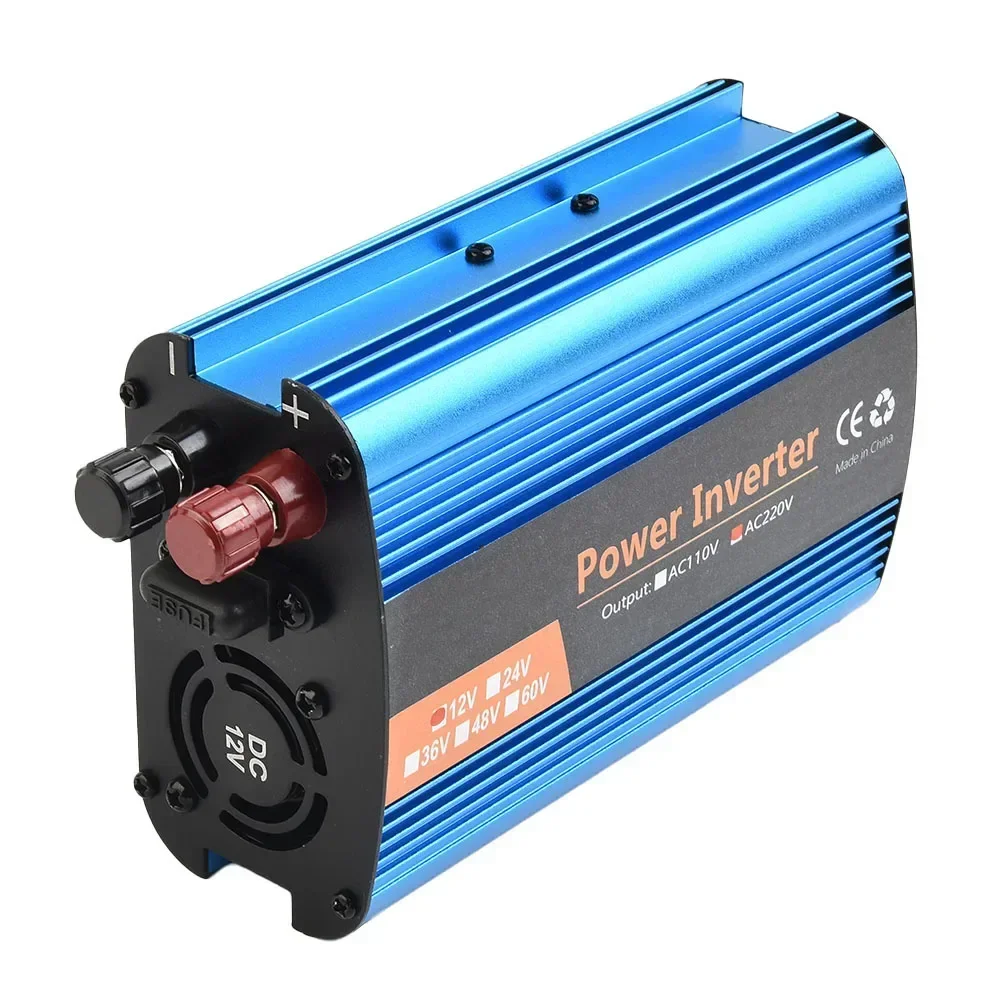 High Power Power Inverter Blue Modified Sine Wave W/Power Cord 1 Set 12V/24V-220V 4000W Accessories High Quality