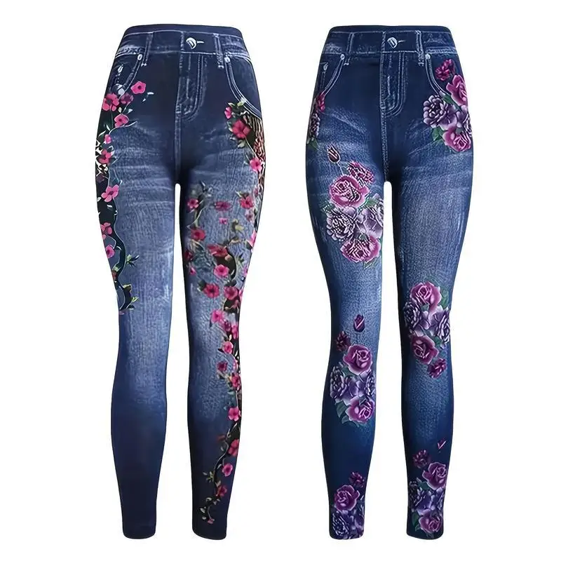 

Women's Denim Leggings Fake Jeans Base Layer Pants Neutral Spring 2026 Department Store Same Style Other Material 100%