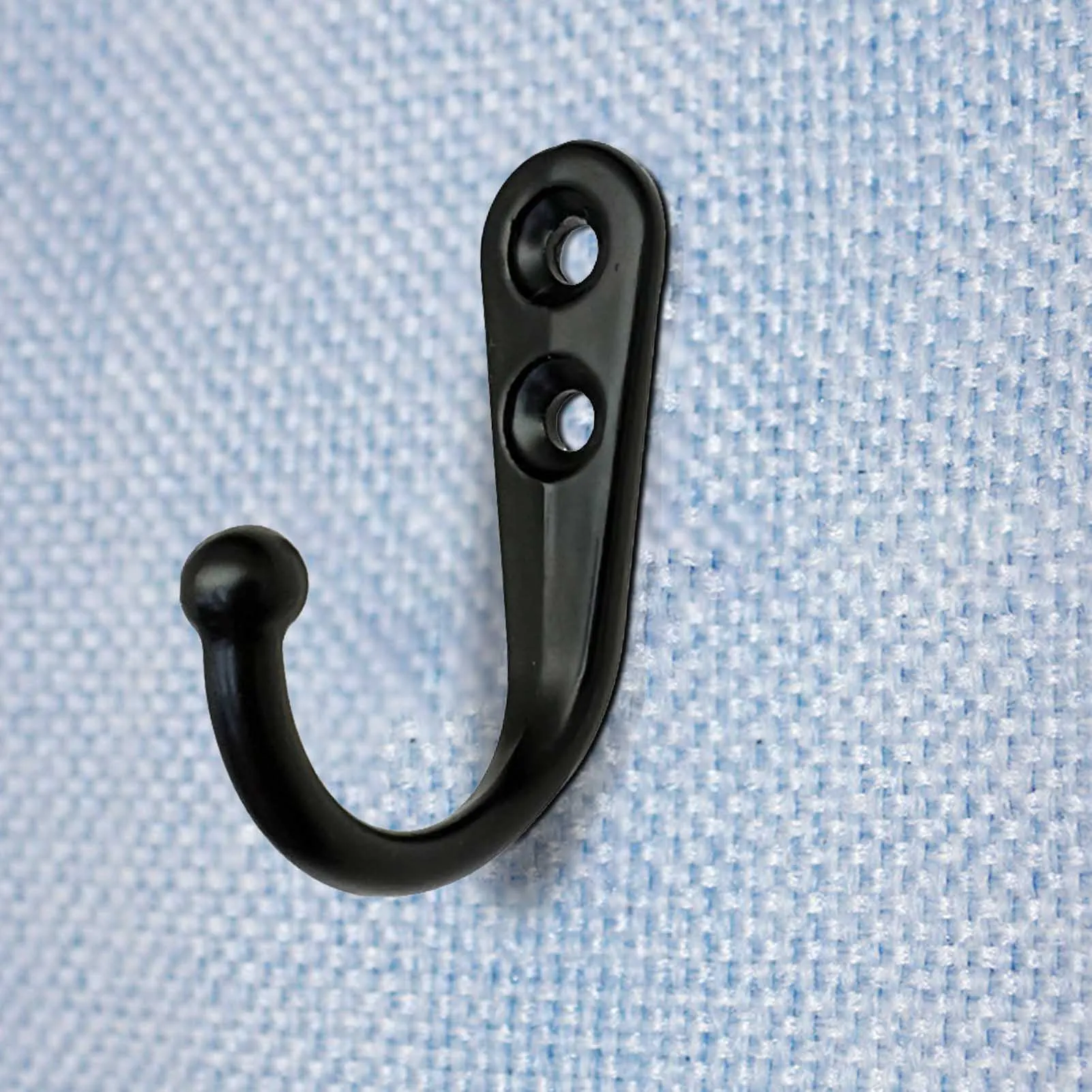 Heavy Duty Single Prong Robe Hook Black Vintage Organizer Hanging Wire Hook for Hanging Towel Hook