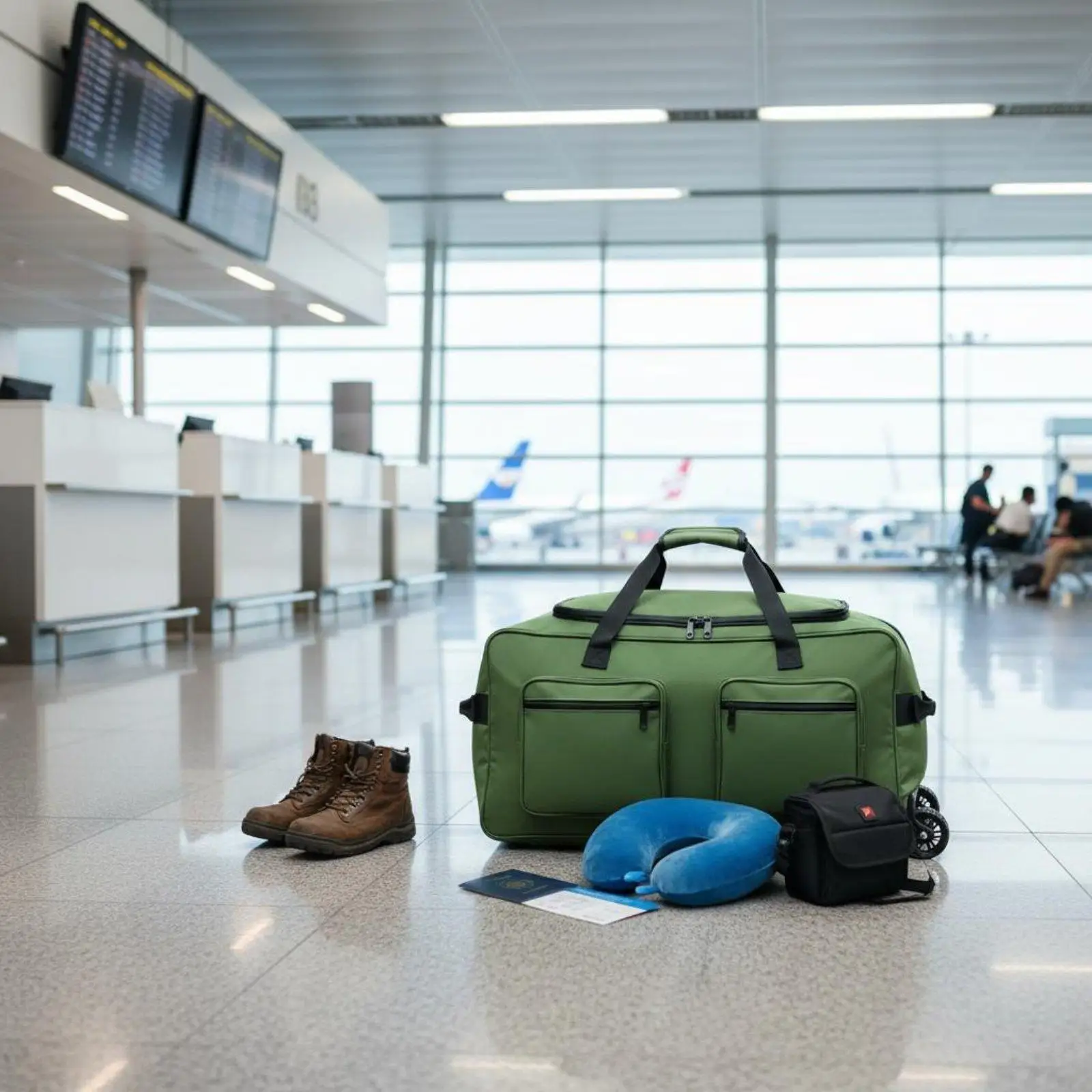 Large Rolling Duffel Bag Multiple Carrying Additional Large Trolley Bag Foldable Design Wheeled Travel Backpack for Journeyers,