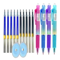 4/10/26/30Pcs 0.5mm Push Erasable Gel Pen Automatic Press Erasable Ballpoint Pen Washable Handle Refills Rods Kawaii Stationery