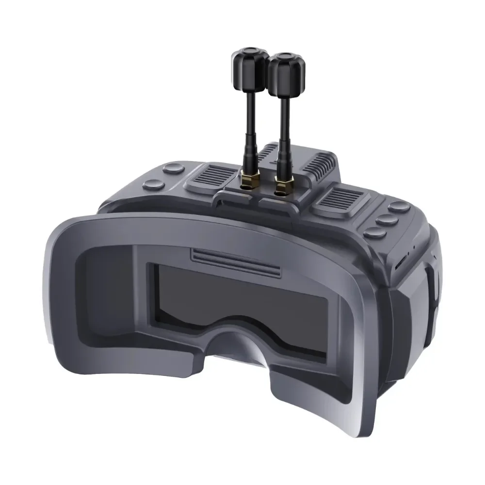 DMKR VR200 Pro Analog FPV Goggles With Video Recording Battery Adjustable Diopter 1024x600 IPS HDMI Input 2000mAh for FPV Drones