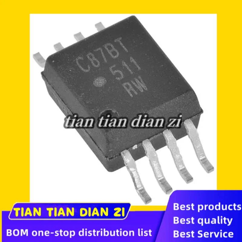 ACPL-C87BT ، ACPL-C87BT-500E ، ACPL C87BT 500E ، SOIC-8 رقائق IC ، في الأوراق المالية ، 5 قطعة لكل مجموعة