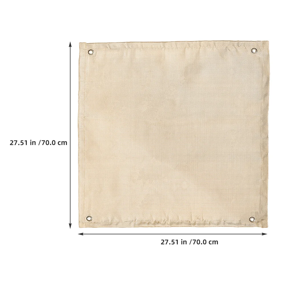 Manta de soldadura de fibra de vidrio ignífuga, protección de alta temperatura para acampar, barbacoa, ahumador, estera aislante, manta de soldadura para