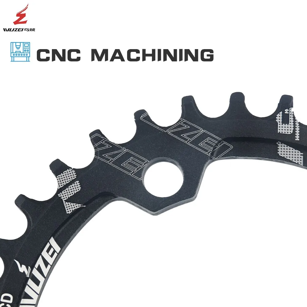 WUZEI MTB 104BCD Round Narrow Wide Chainring Mountain Bike Crown Bicycle 104BCD 34T 36T Crankset Tooth Plate Parts