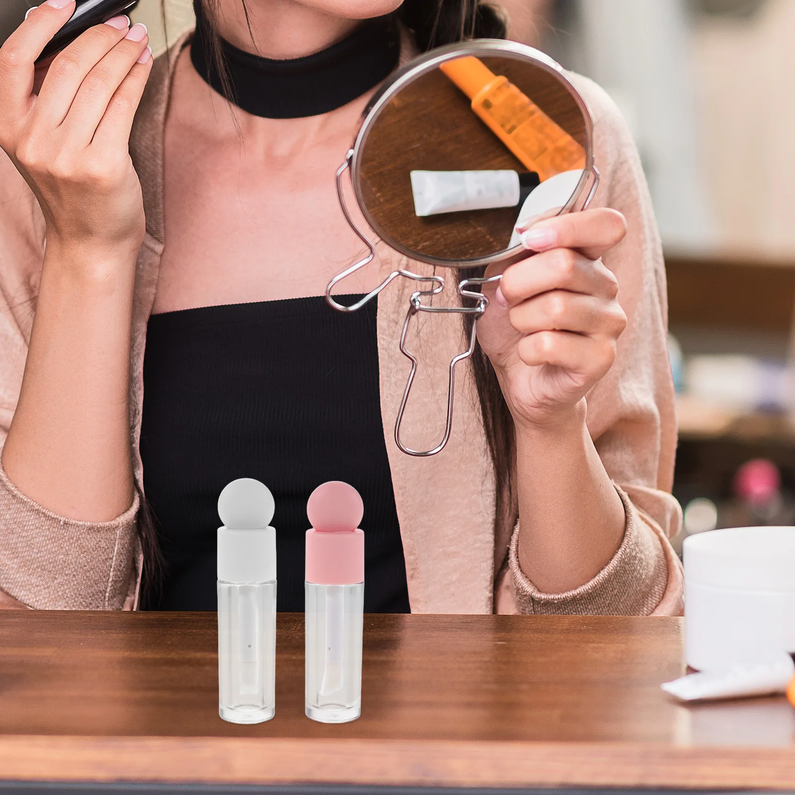 

6 Pcs Empty Tube of Lip Gloss Mini Tubes Refillable Containers Abs Bottle Lipstick