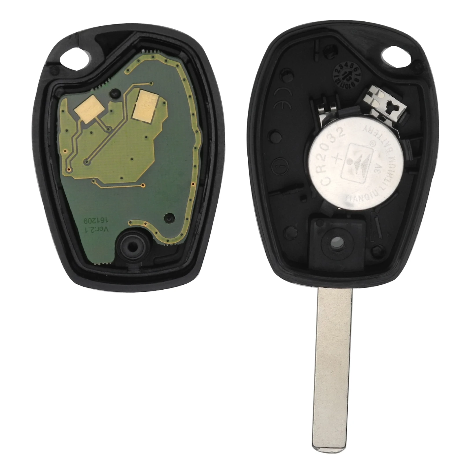 2 Buttons Remote Key For  Renault Kangoo II Clio 3 Duster Modus Twingo DACIA Logan 433MHz PCF7947 Chip