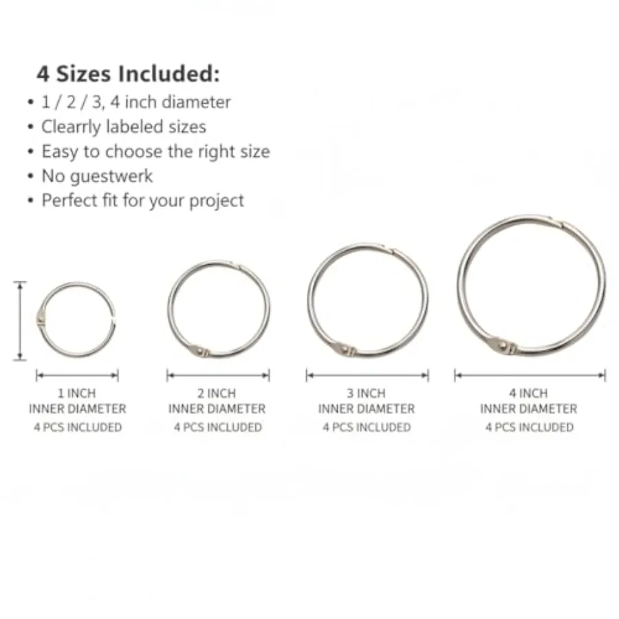 12 Pack Binder Rings, 1 2 3 4 - Binding Comb Plastic incelemesi ve fiyatı