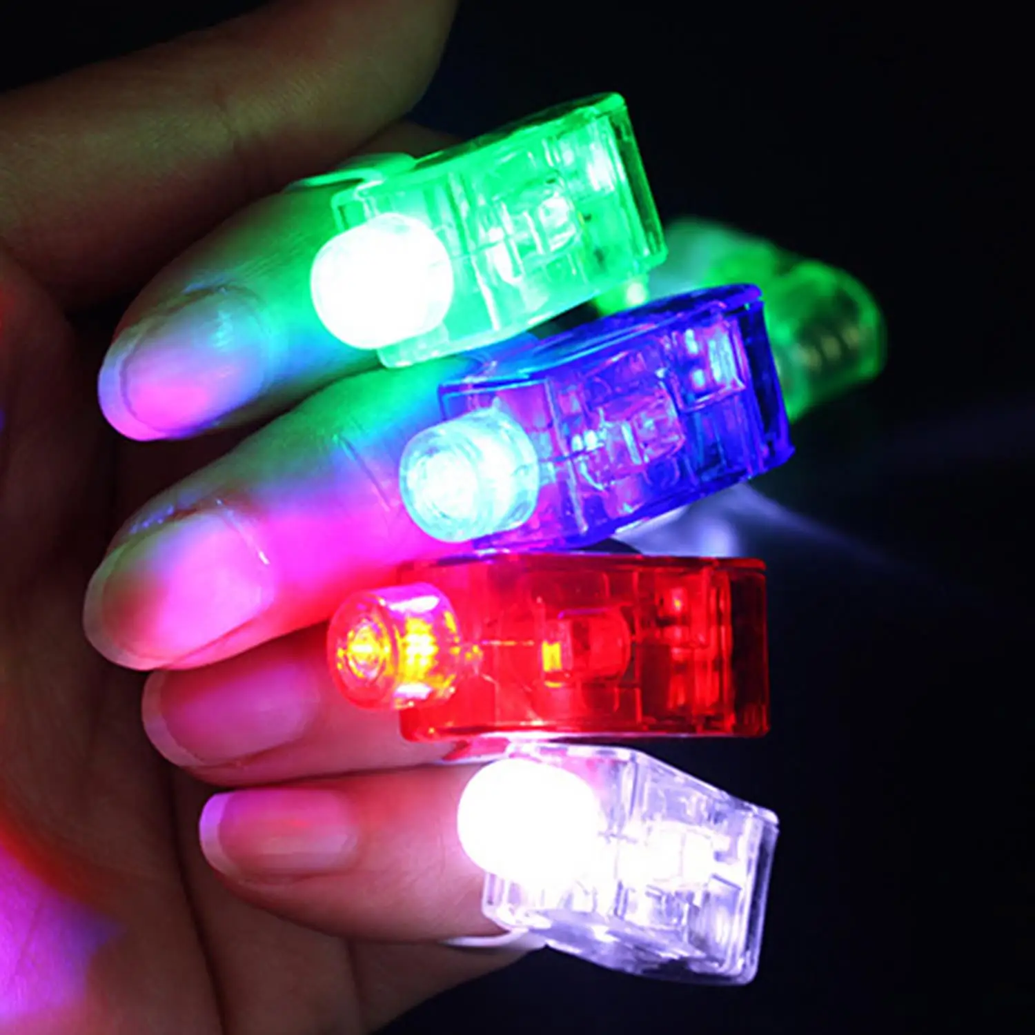 

10pcs Finger for Children Xmas Gift Toys Flashing Light Ring Glowing Colour Lamps Finger Lamp Flashlight Light Lamp Toy