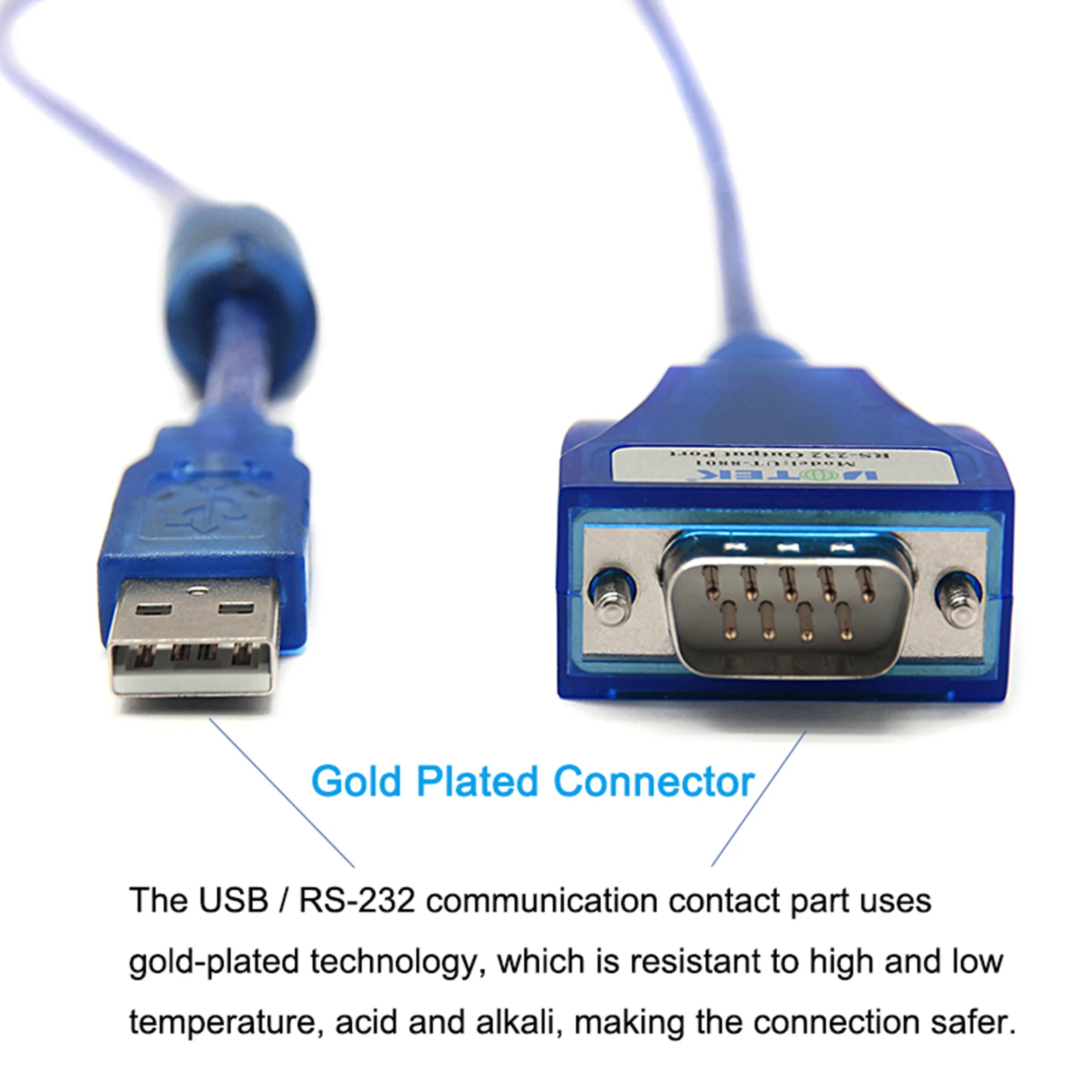 Uotek 1,5 m 3m rs232 zu usb rs 232 konverter db9 RS-232 USB-A adapter konvertierung kabel com mit ftdi chip magnet ring UT-8801