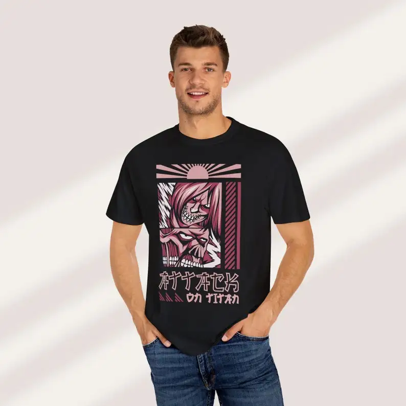 Anime Attack on Titan Japanese Streetwear Shirt Anime Merch Y2k Clothes Japanese Streetstyle tshirt Japan T-shirt