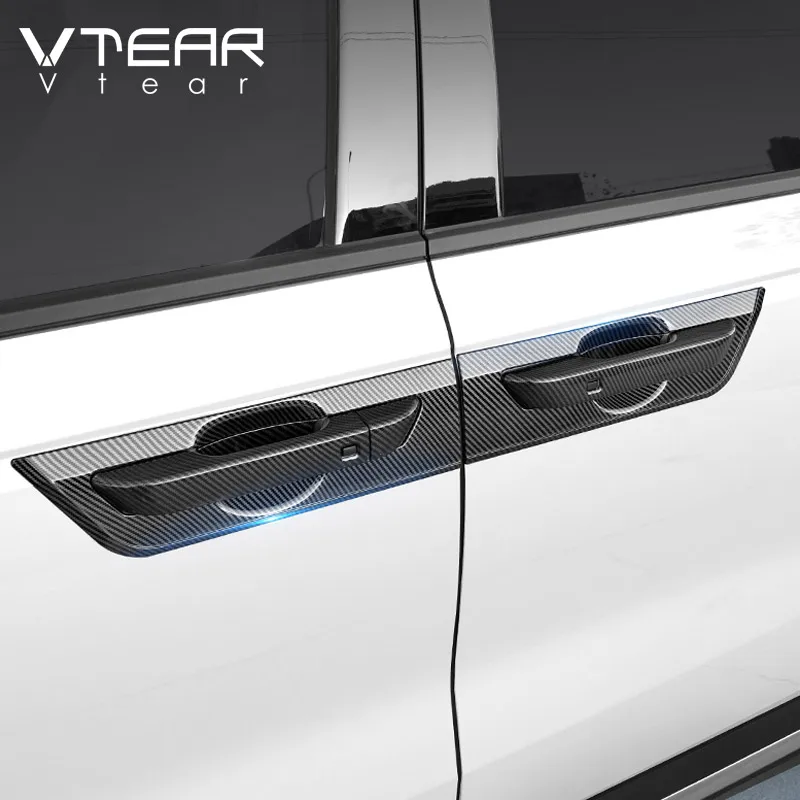 

Vtear Car Door Handle Bowl Cover ABS Stickers Anti-Scratch Trim Accessories Decoration Exterior Parts For Kia Carnival KA4 2022