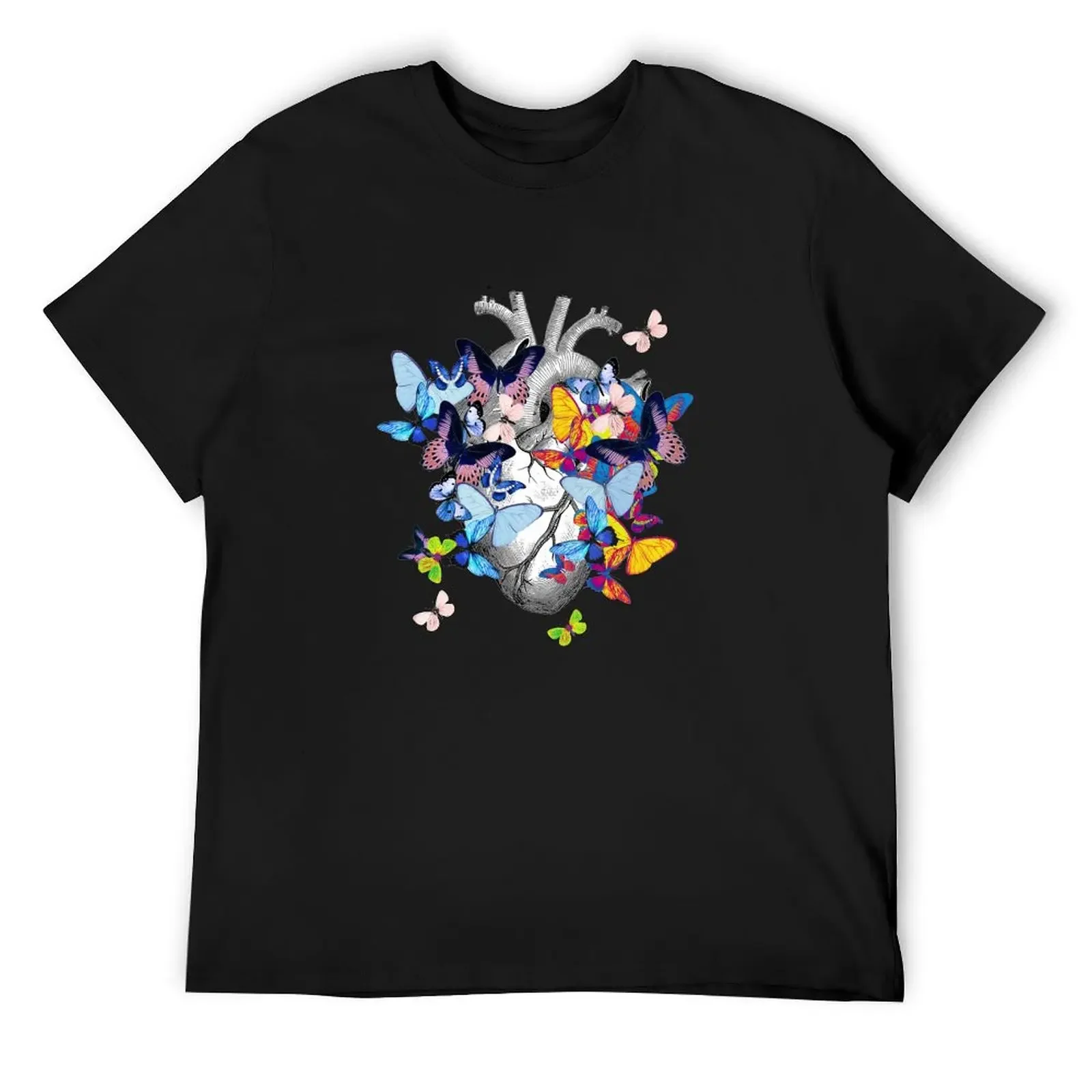 

Bloom Butterflies Heart Human Anatomy T-Shirt graphic t shirts animal prinfor boys men clothes