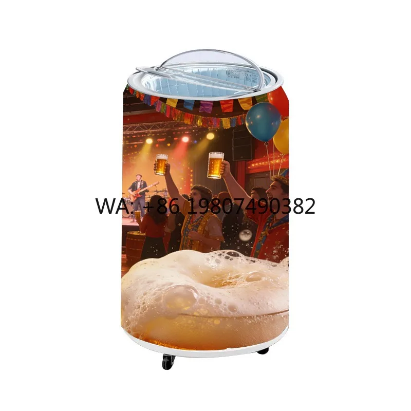 Full Color Ring Pull Can LED Display Built-in Refrigerator Beer Shape HD Commercial Advertising LED Screen