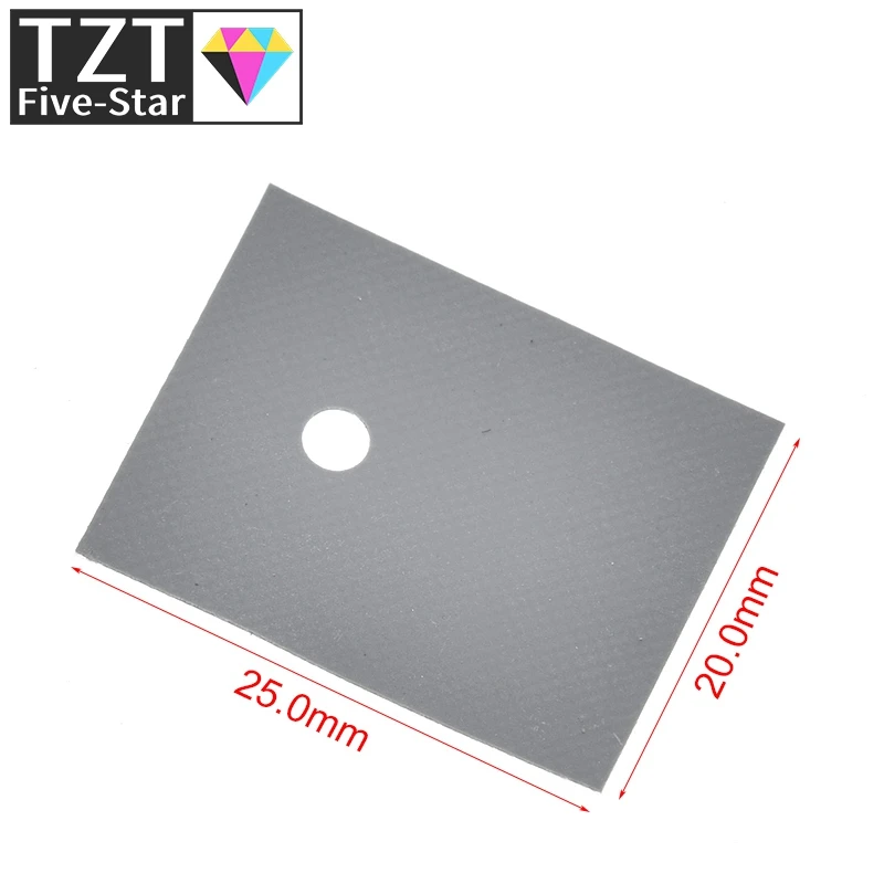 10/100pcs Large TO-3P TO-247 silicone sheet insulation pads silicone insulation film