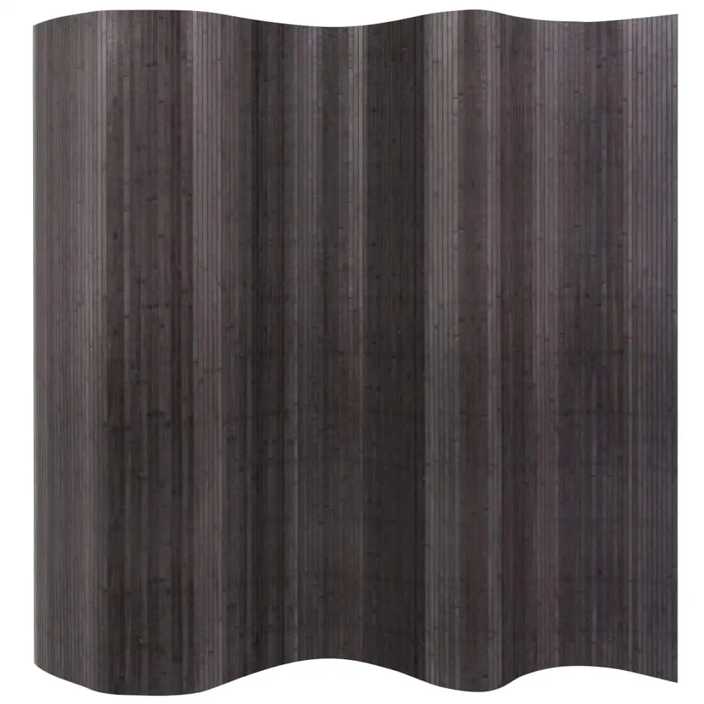 250x165 cm Grey Bamboo Room Divider – Stylish Privacy Screen for Home Décor