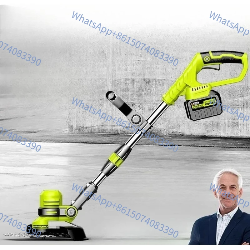 Cordless Grass Trimmer, Portable Electric Weed Cutter for Home Backyard Garden Lawn Care