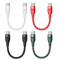 Short Type C Cable USB C Male to Male Fast Charging Cable 66W for Tablets, Phones and More 25CM