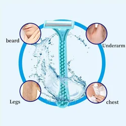 Одноразовые женские специализированные ножи для удаления волос, двухслойные бритвы с лезвиями, многофункциональные бритвы для частных частей тела, 12 шт.