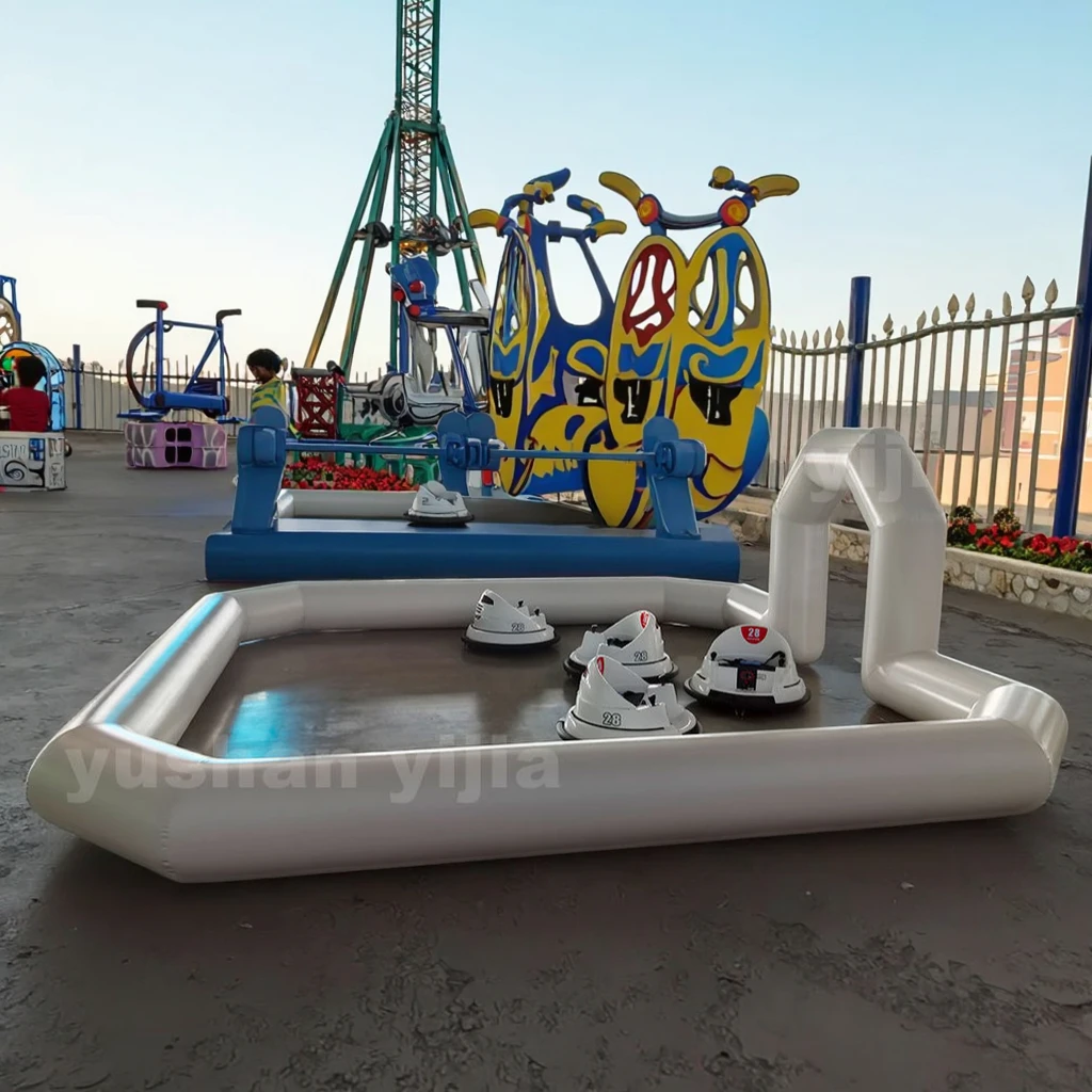 Inflatable Bumper Cars Race Track Arena for Children's Kart Events Outdoor Ride Amusement Equipment Juegos Inflables Bumper Cars