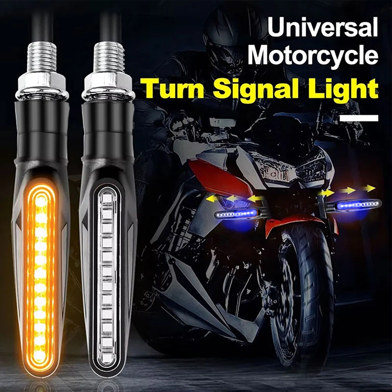 

2/4PCS Motorcycle Led Turn Signals Directional Indicators Flashing Rear Tail Brake Flasher Light Stop Signal Light Motorcycle