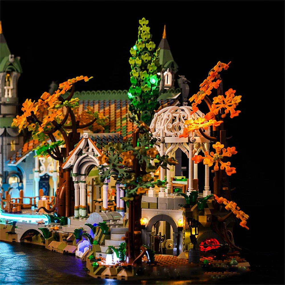 Lord Of The Rings Rivendell Led Lighting Kit For Creator Expert 10316 Not Include Building Blocks (Only Lighting Set)