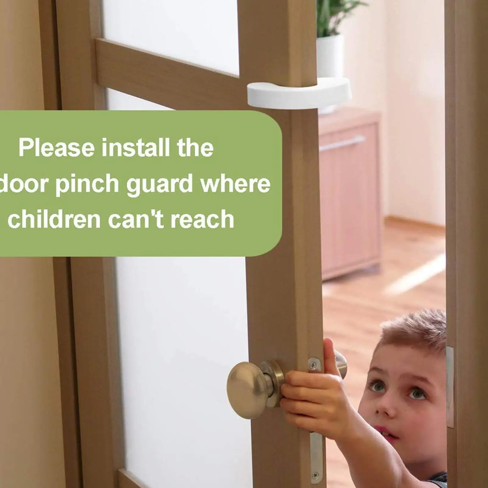 Foam Door Stopper Children Finger Protector Anti-pinch Stopper Soft Foam Flexible Reusable Toddler Proofing Safety Door Stop