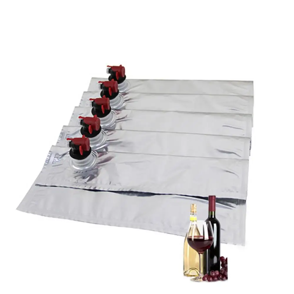 Kitchen Organizer 10Pcs 3L Foil Storage Bag Box Wine Juice Liquid Holder Butterfly Tap Container Lightweight Wine Bag