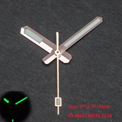 Watch Hands NH35 Hands Fit NH36 NH35 Movement C3 Green Luminous Watch Hands for Seiko SKX007 SKX009 SPRD Men's Watches Repair