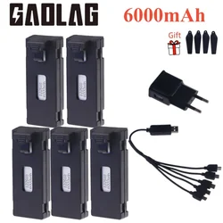 3.7V 6000Mah RC Drone แบตเตอรี่อุปกรณ์เสริมสําหรับ E88 E88PRO Ls-E525 E525 F185 PRO Mini Uav Drone แบตเตอรี่พิเศษ Rc Part 1/2/3/5/10Pc