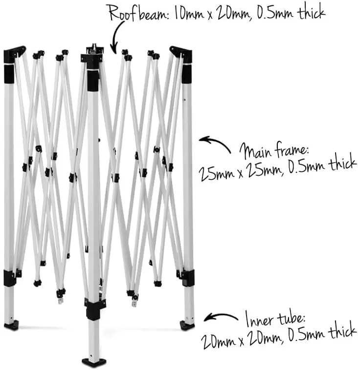سرادق الأبيض أكشاك، خيمة تخييم منبثقة قابلة للطي شرفات المراقبة حديقة في الهواء الطلق حفل زفاف المظلة فناء مرآب، مقاومة للماء