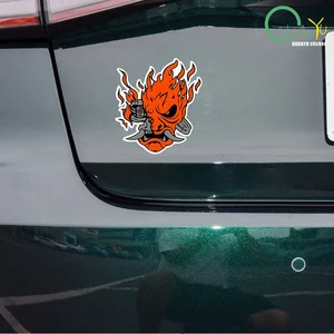 Samurai Cartoons Autoaufkleber, Vinylabziehbilder, Kratzabdeckung, wasserdicht, PVC, Autostil, 13,6 x 15 cm 8 Hauptverkaufszündung Moto 1 5cm - №8