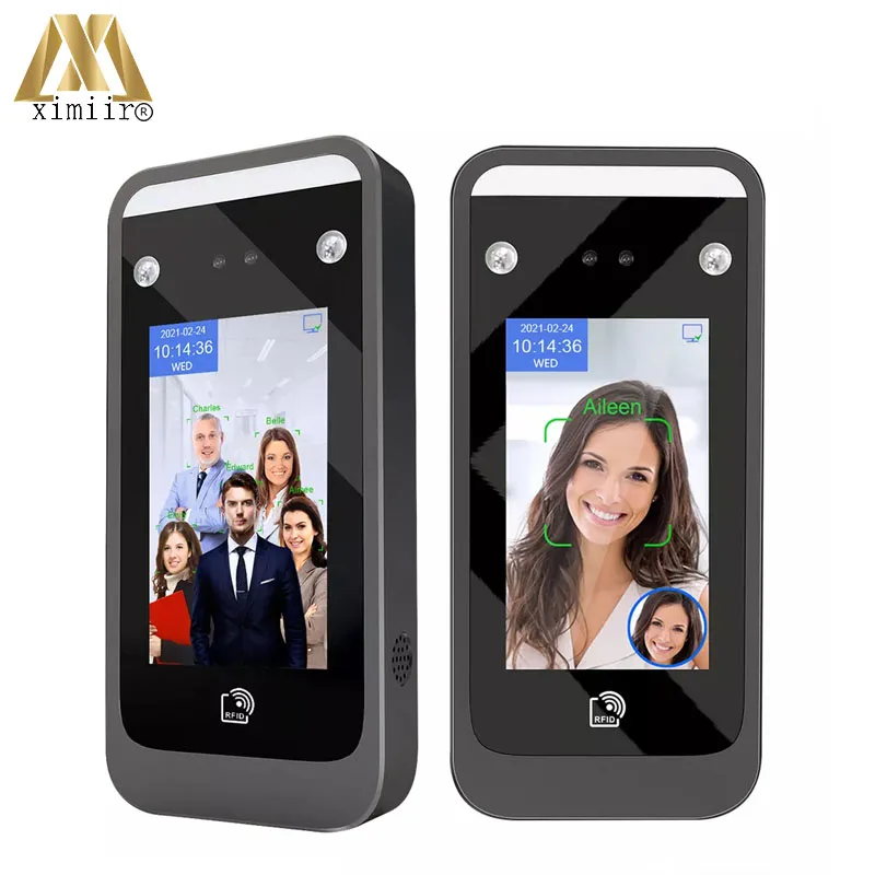 AI06 Visible Light QR Code Smart Access Control Time Recording Device Face Recognition Time Attendance Machine