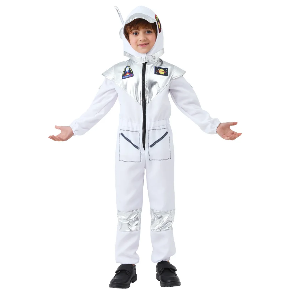 

New Astronaut Children's Space Suit Kindergarten Performance Costume Halloween Role Play Outfit Saint Beif Philip