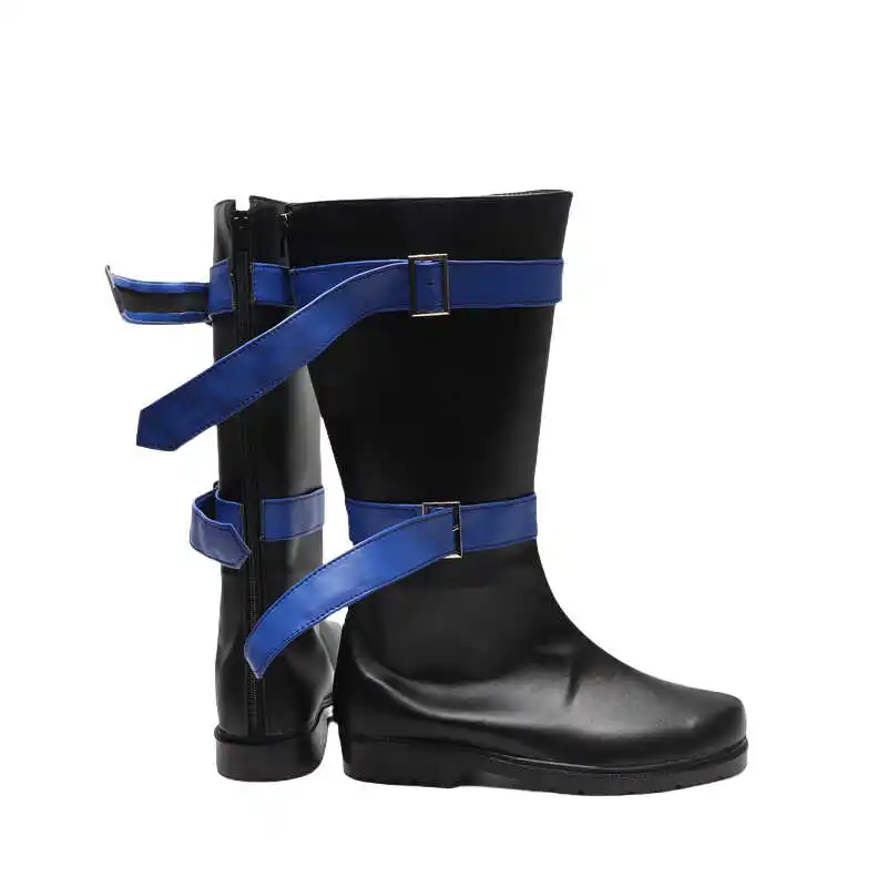 Anime Kaiba Seto Cosplay Shoes Seto Kaiba Adult Unisex Long Leather Pu Boots Halloween Costume Props Boot Accessories