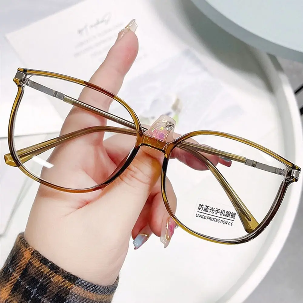 

Fashion PC Anti-UV Blue Rays Glasses Solid Color Transparent Frame Computer Goggles Ultra-light Eyeglasses Women Men