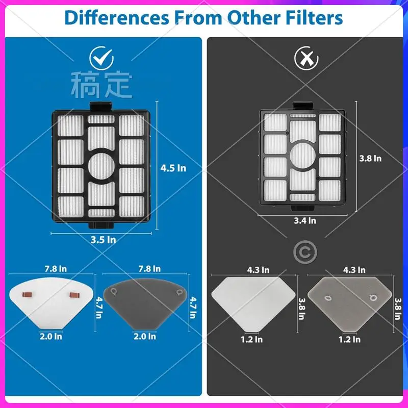 AU-Replacement For Shark IP3251, IP3251C, Auto-Empty Dock Hepa Filter + Pre-Motor Filter Assembly & Handheld Vacuum Post
