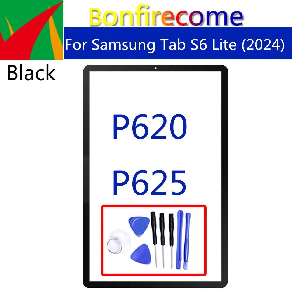 New For Samsung Galaxy Tab S6 Lite (2024) P620 P625 Touch Screen Panel Sensor Front Outer LCD Glass Replacement