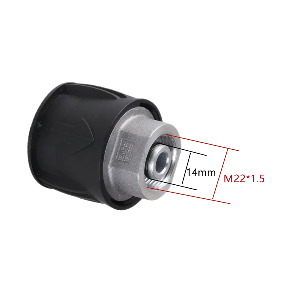 M22 14MM Male Outlet High Pressure Washer Gun to Hose Connector for Karcher K2-K7 Car Cleaning Adapter Nozzle Pipe Converter