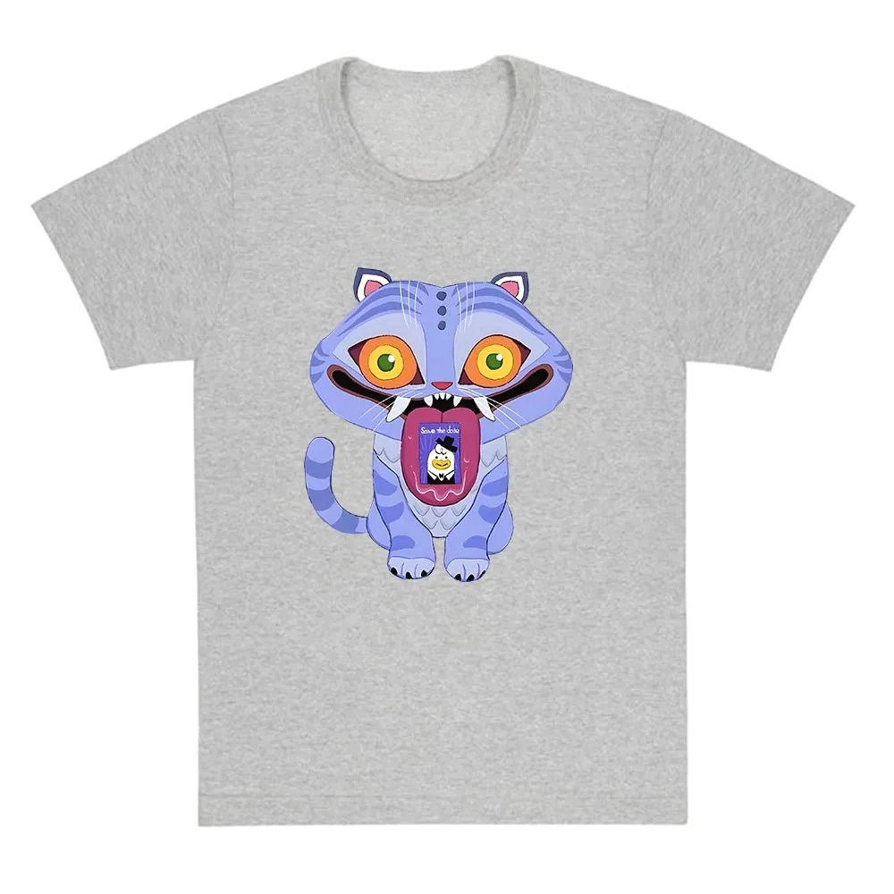 KPop شيطان الصيادين Derpy المرأة بلايز قصيرة الأكمام الإناث الصيف الجولة الرقبة موضة تي شيرت الفيلم طباعة تي شيرت